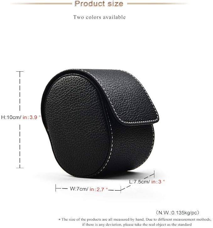 Oirlv Luxury Leather Watch Storage Box Travel Single Watch Case Jewelry Gift Box - Image 3