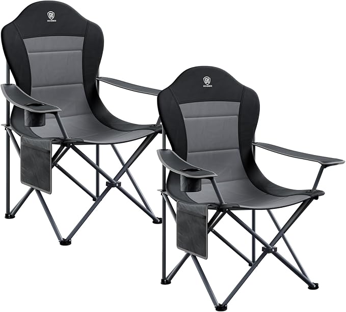 EVER ADVANCED Camping Chairs, Lawn Chairs Outdoor Sports Chairs, Folding Chair by EVERADVANCED