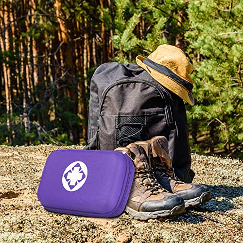 First Aid Kit 276PCS Car Home Camping Essentials Purple Emergency Kit (Purple-276pcs)
