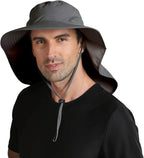 Home Prefer Outdoor UPF50+ Sun Hat Wide Brim Mesh Fishing Hat - Image 5