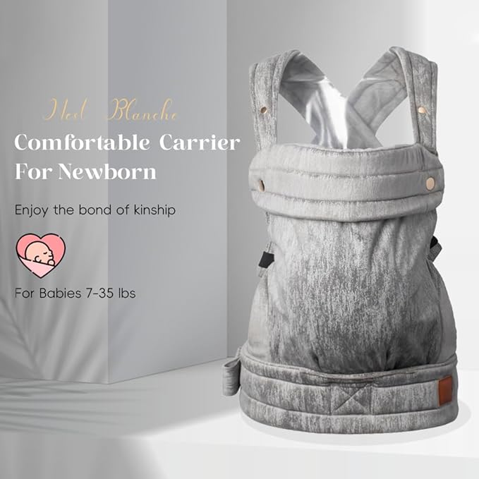 Baby Carrier for Newborn to Toddler, 7-35 lbs Weight Capacity, Ergonomic - Image 2