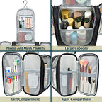 Toiletry Bag Travel Bag for Women Men (Standard (9x4x9) / Black)