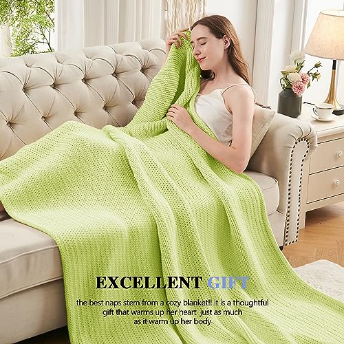 Knitted Weighted Blanket (35-mint Green / 50" x 60" | 10lbs)
