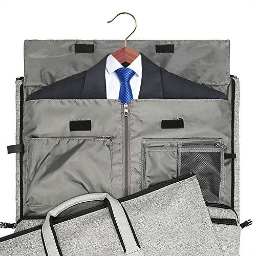 suit bag travel garment bag (Ash Grey)