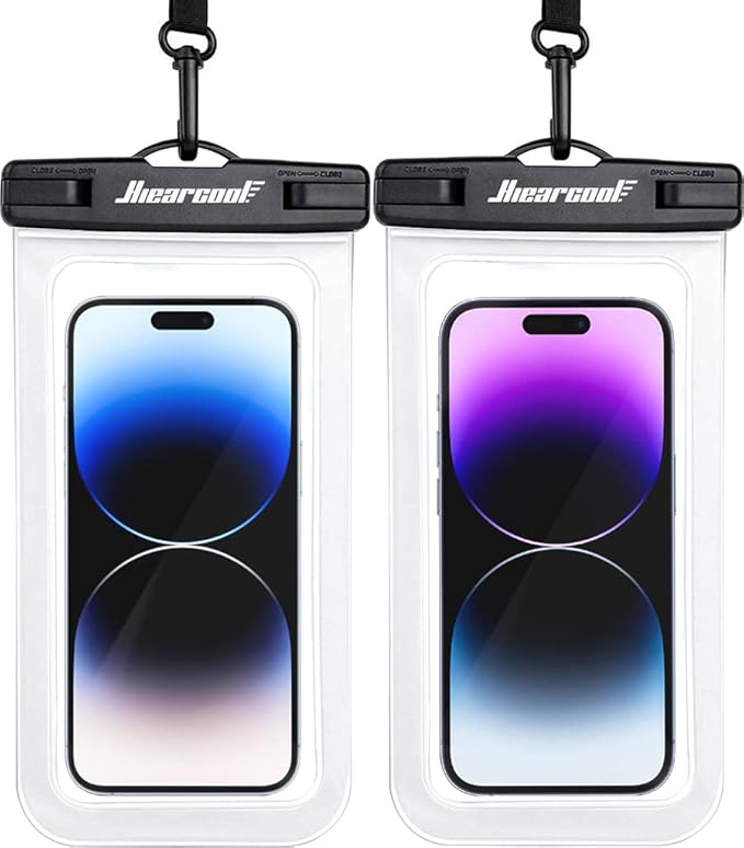 Hiearcool Waterproof Phone Pouch, Waterproof Beach Bag Compatible by Hiearcool