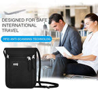 Travel Pouch Neck Wallet Family Passport Holder Organizer Case - Image 7