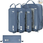 ECOHUB 5 Set Compression Packing Cubes by ECOHUB