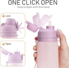 TakeToday Collapsible Water Bottles 20oz, Leak Proof, Foldable Silicone Travel - Image 6
