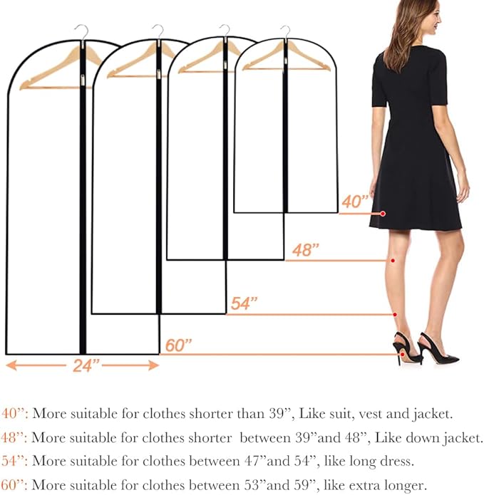 Clear Garment Bags Clothes Covers Clothes Storage Bag Clothes Storage Bag - Image 2