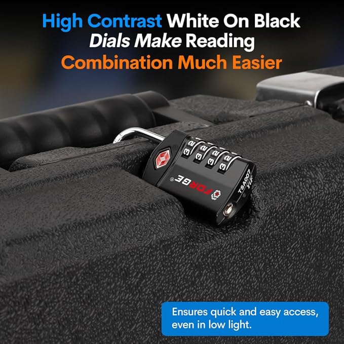 Forge Travel Lock, TSA Approved Luggage Locks - Image 5