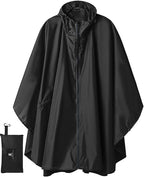 SaphiRose Unisex Rain Poncho Raincoat Hooded by SaphiRose