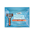 Shaving Kit with Razor, Shaving Cream, Washcloth & Aftershave Wipe – Men’s by KitUSafe