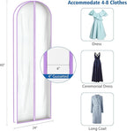 Zilink Breathable Dress Bags for Gowns 72" Clear Wedding Dress Garment Bag - Image 2