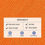 Knitted Weighted Blanket (33-orange / 60" x 80" | 15lbs)