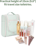 Narwey Small Striped Hanging Travel Toiletry Bag - Image 5