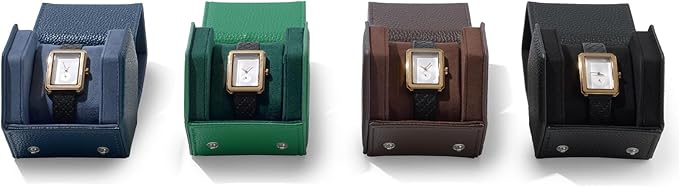 Oirlv Luxury Hexagonal Leather Watch Travel Case Single Watch Box - Image 5