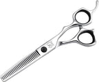 Fenice Peak Professional Hair Thinning Scissors 5.5'' Barber Texturizing Shears with Sharp Razor Edge 440C Thinner Hair Scissors with Ergonomic Design for Salon and Home User.