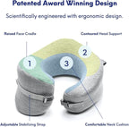 C CUSHION LAB Travel Pillow, Award-Winning Patented Ergonomic Design - Image 3