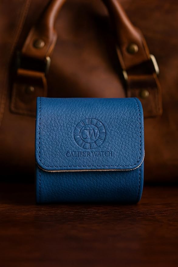 Genuine Napa Leather Watch Roll Travel Case - Image 6