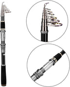 PLUSINNO Fishing Rod, Telescopic Fishing Rod and Reel Combo, Collapsible Travel - Image 2