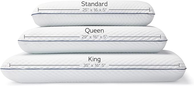 WEEKENDER Gel Queen Size-1-Pack-Medium Plush Feel-Neck and Shoulder Support-Side - Image 8