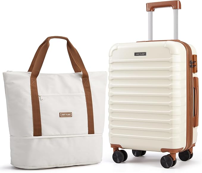 LIGHT FLIGHT Luggage Sets, Carry On Luggage 22x14x9 Airline Approved, Carry On by LIGHTFLIGHT