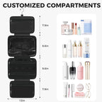 Toiletry Bag For women, Portable Hanging Organizer, 4 Leakproof Compartment for - Image 2