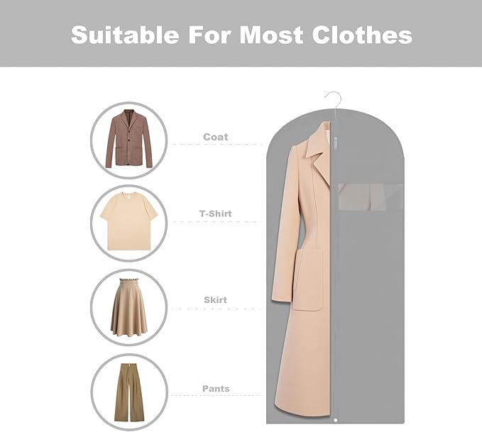 Garment Bags for Hanging Clothes, Dress Bags for Gowns Long - Image 3