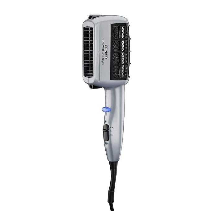 Conair 3-in-1 Styling Hair Dryer, 1875W Hair Dryer with Ionic Technology and 3 Attachments (Pack of 4)