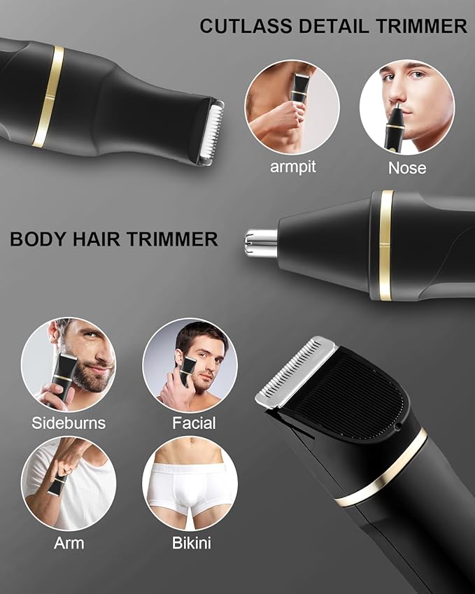 AREYZIN Body Hair Trimmer Men: Manscape 3 in 1 Electric Razor, Hair Trimmer - Image 3