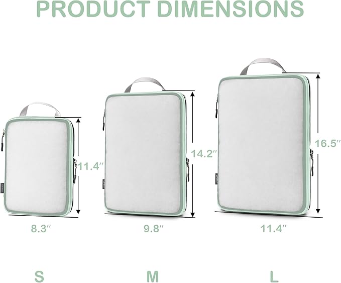 Cipway Mesh Compression Packing Cubes, Ultralight See Through Luggage Organizer - Image 4