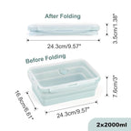 Extra Large Collapsible Silicone Food Storage Containers - Image 3