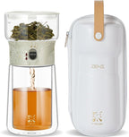 ZENS Cool Glass Teapot with Infuser, Smart One Touch Tea Maker by ZENSLIFESTYLE