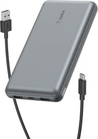 Belkin Portable Charger, USB C Power Bank 20000 mAh w/ 2 USB-A Ports, 15W w/A by Belkin
