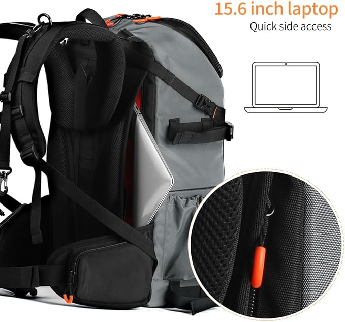 K&F Concept Camera Bag EVA Waterproof 2 in 1Camera Backpack Shoulder Bag 32L - Image 6