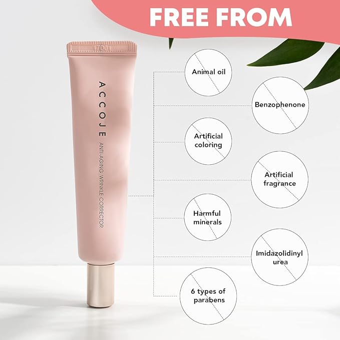 ACCOJE Korean Skin Care Anti Aging Wrinkle Corrector + Anti Aging Intensive Ampoule Natural Skin Care, Paraben