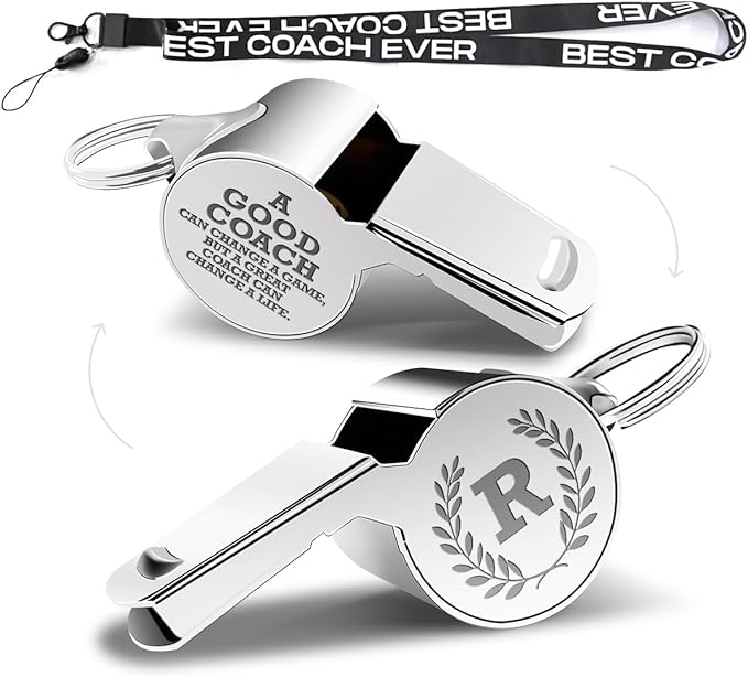 Letters Coach Gifts, Whistle for Coaches, Whistle Emergency, Thank You Coach by fkovcdy