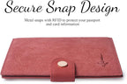 Genuine Leather Passport Case, RFID Passport Cover - Image 4
