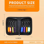 Portable Zippered Key Organizer, Fireproof Key Case - Image 2