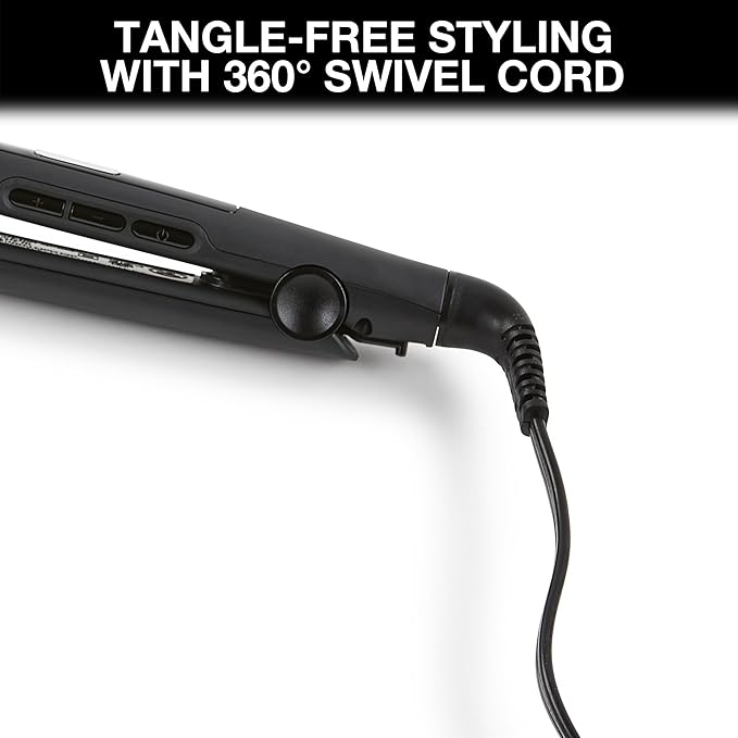 Remington 1" Flat Iron, Hair Straightener with Anti-Static Technology, Rapid 30-Second Heat-Up, 60-Minute Auto Shut-Off, 30% Longer Ceramic Floating Plates, and Titanium-Ceramic Coating