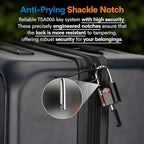 TSA Approved Luggage Locks, Ultra-Secure Dimple Key Travel Locks - Image 3