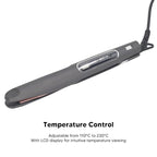 Twisted Structure 2 in 1 Hair Straightener Curler, Versatile Styling, Reduce Frizz, Suitable for All Hair Types, LCD Display, Ceramic Coating,Lasting (NPT 3/4in)