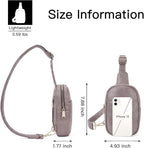 Telena Small Sling Bag for Women Leather Crossbody Fanny Packs Chest Bag for - Image 6