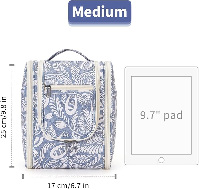 Narwey Small Hanging Toiletry Bag Women Travel Makeup Bag Organizer Toiletries - Image 7