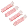 4Pcs Pink Hair Rollers with Clip Volumizing Bangs Curler DIY Styling Accessories Tool Portable Self Grip Volume Hair Root Clips Styling Tools and Appliances