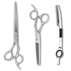Saki Ha Professional Hair Shears Set 7.0 Inch - Includes Hair Scissors, Thinning Shears and Razor - Handmade from Japanese Steel