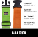 GORILLA GRIP Heavy Duty 8 Pack Adjustable Luggage Straps - Image 2