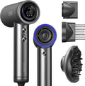 TYMO Hair Dryer with Diffuser for Women - 1500W Professional High Speed Blow Dryer with Comb, 110,000RPM Fast Dry, 200 Million Ionic Hairdryer, 4 Temps & 3 Speeds, 8 Ft Cord for Salon, Graphite