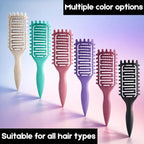 Curl Defining Brush,2024 Curly Hair Brush,Vented Hair Brush for Detangling, Shaping and Defining Curls For Women and Men Less Pulling (Solid black)