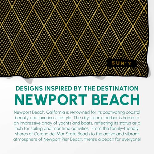 Waffle Microfiber Beach Towel (Newport)